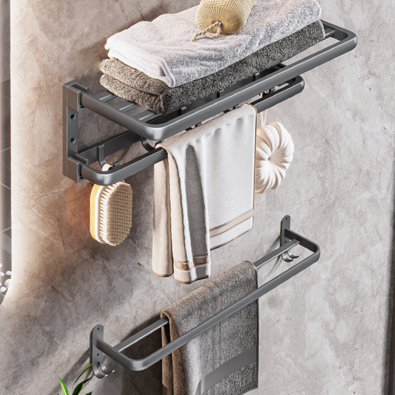 Modern Bathroom Accessories Hardware Set Gray Towel Bar Bathroom Shelf Bathroom Hardware Set