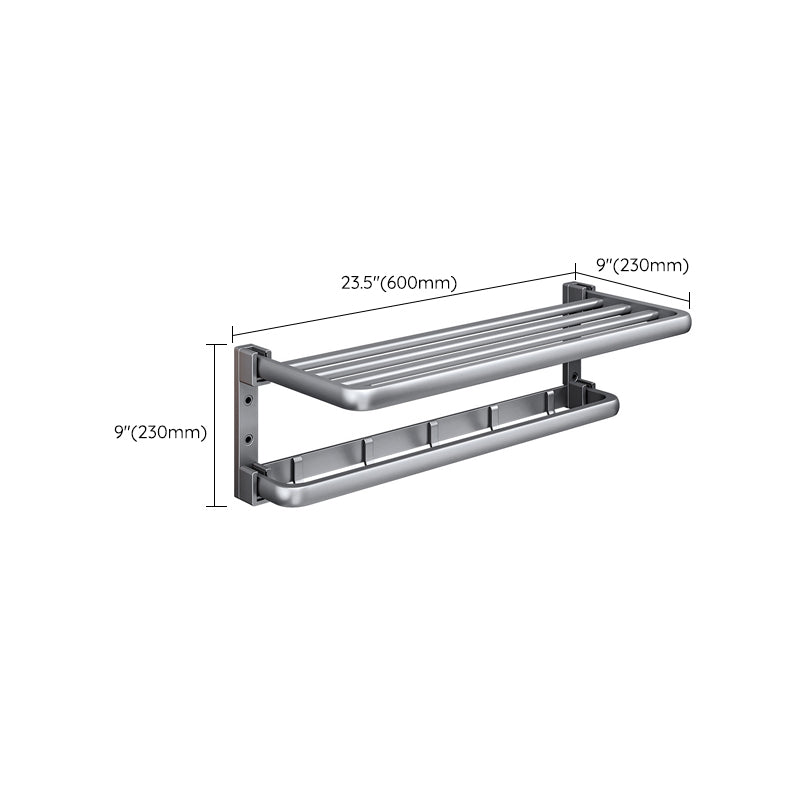 Modern Bathroom Accessories Hardware Set Gray Towel Bar Bathroom Shelf Bathroom Hardware Set