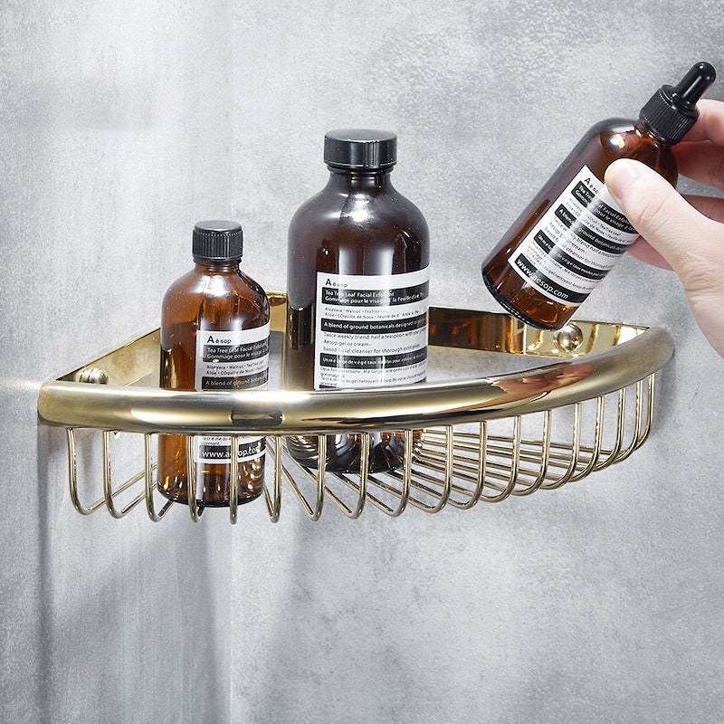 Traditional Brass Bathroom Accessory Set Bathroom Shelf Bathroom Accessory Set