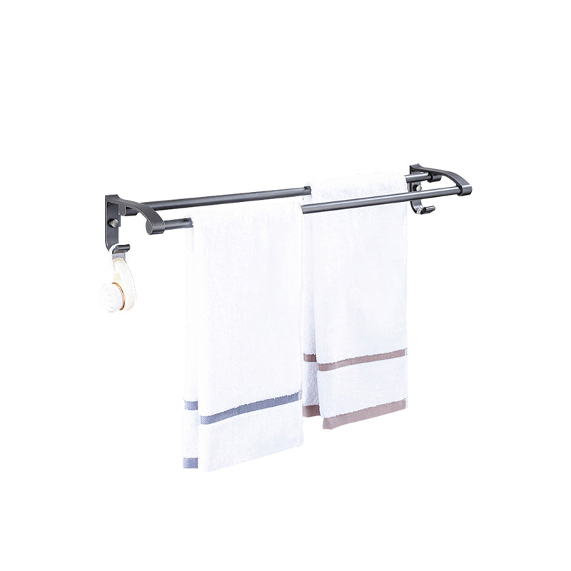 Matt gray bathroom accessory set bathroom shelf/towel holder & paper holder included