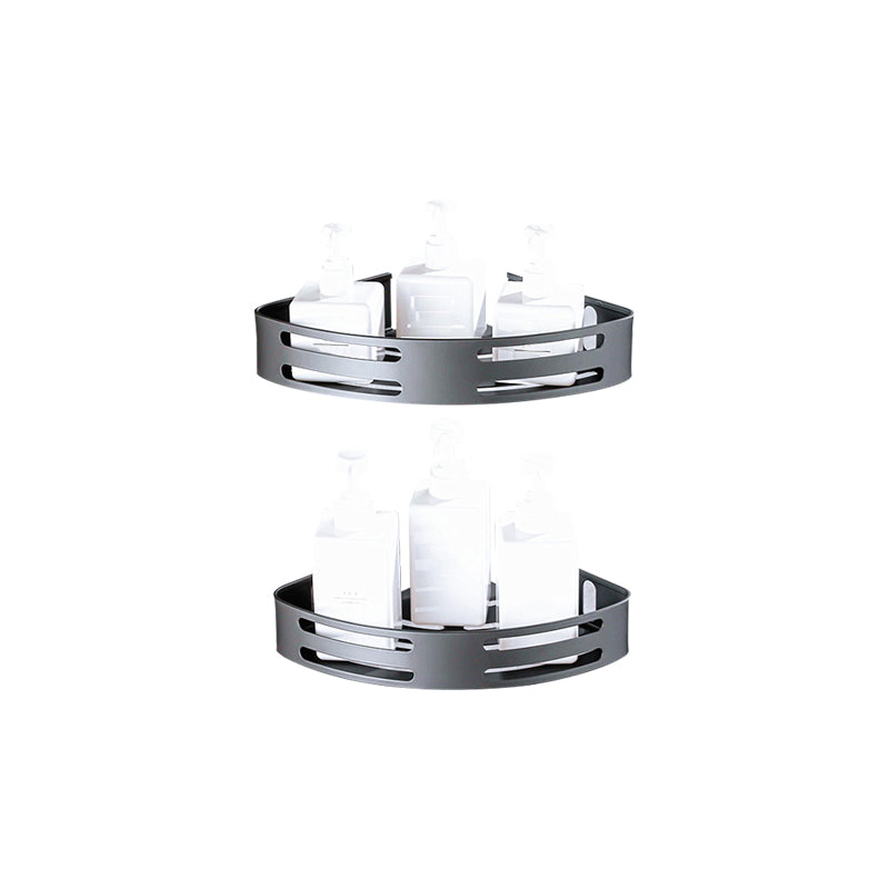 Matt gray bathroom accessory set bathroom shelf/towel holder & paper holder included