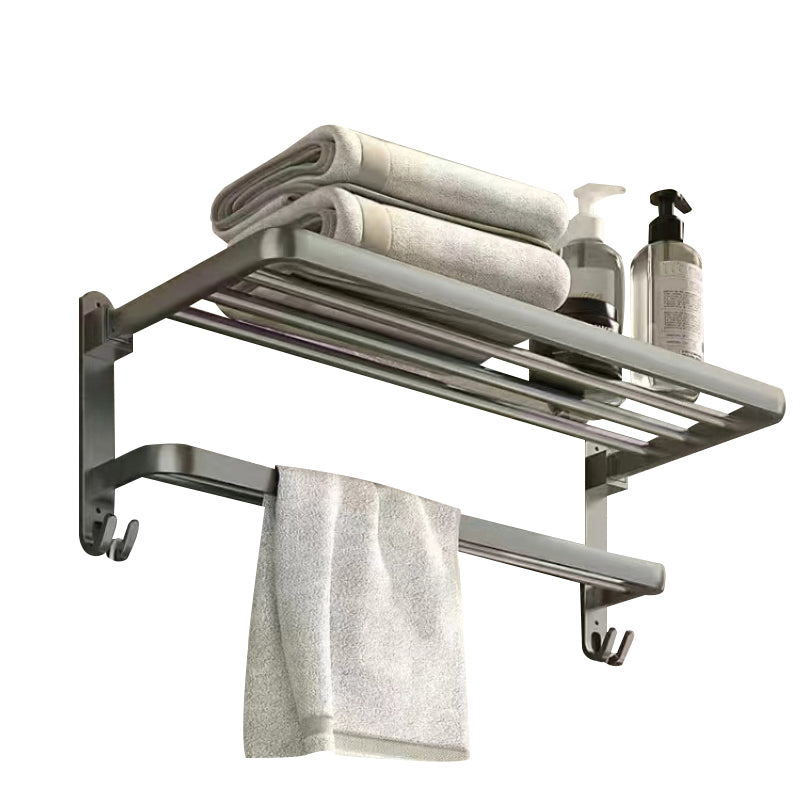Matt gray bathroom accessory set bathroom shelf/towel holder & paper holder included