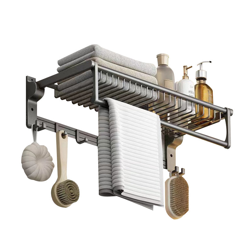 Matt gray bathroom accessory set bathroom shelf/towel holder & paper holder included