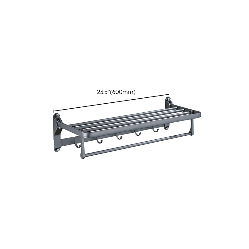 Matt gray bathroom accessory set bathroom shelf/towel holder & paper holder included