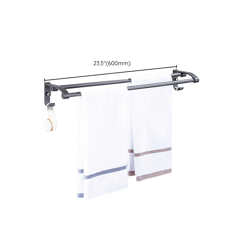 Matt gray bathroom accessory set bathroom shelf/towel holder & paper holder included