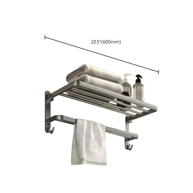 Matt gray bathroom accessory set bathroom shelf/towel holder & paper holder included