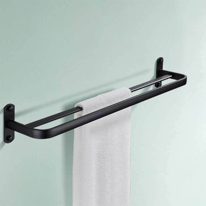 Modern Bathroom Accessory Set Matte Black/Grey Bathroom Shelf/Towel Holder & Paper Holder