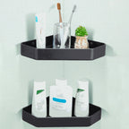 Modern Bathroom Accessory Set Matte Black/Grey Bathroom Shelf/Towel Holder & Paper Holder