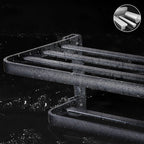 Modern Bathroom Accessory Set Matte Black/Grey Bathroom Shelf/Towel Holder & Paper Holder