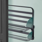 Modern Bathroom Accessory Set Matte Black/Grey Bathroom Shelf/Towel Holder & Paper Holder