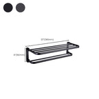 Modern Bathroom Accessory Set Matte Black/Grey Bathroom Shelf/Towel Holder & Paper Holder