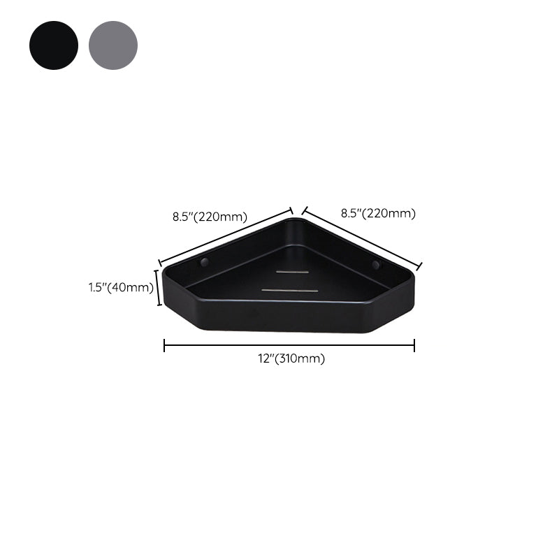 Modern Bathroom Accessory Set Matte Black/Grey Bathroom Shelf/Towel Holder & Paper Holder