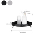 Modern Aluminum Bathroom Accessory Set Black/ Silver Bathroom Shelf