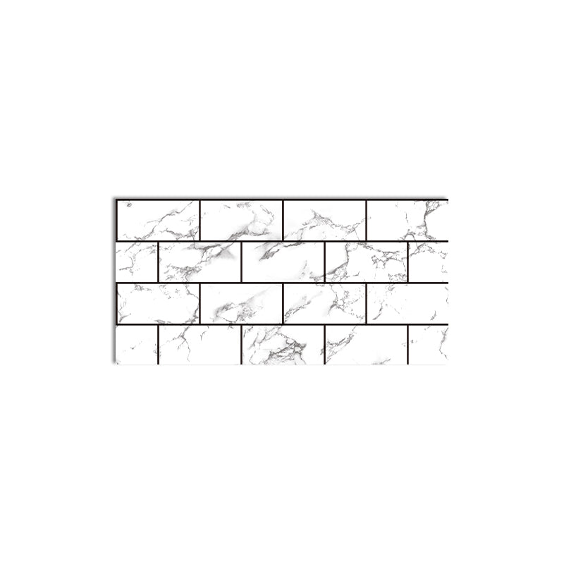 Modern Peel and Stick Tile PVC Rectangular 10 Pack Peel & Stick Field Tile for the Kitchen