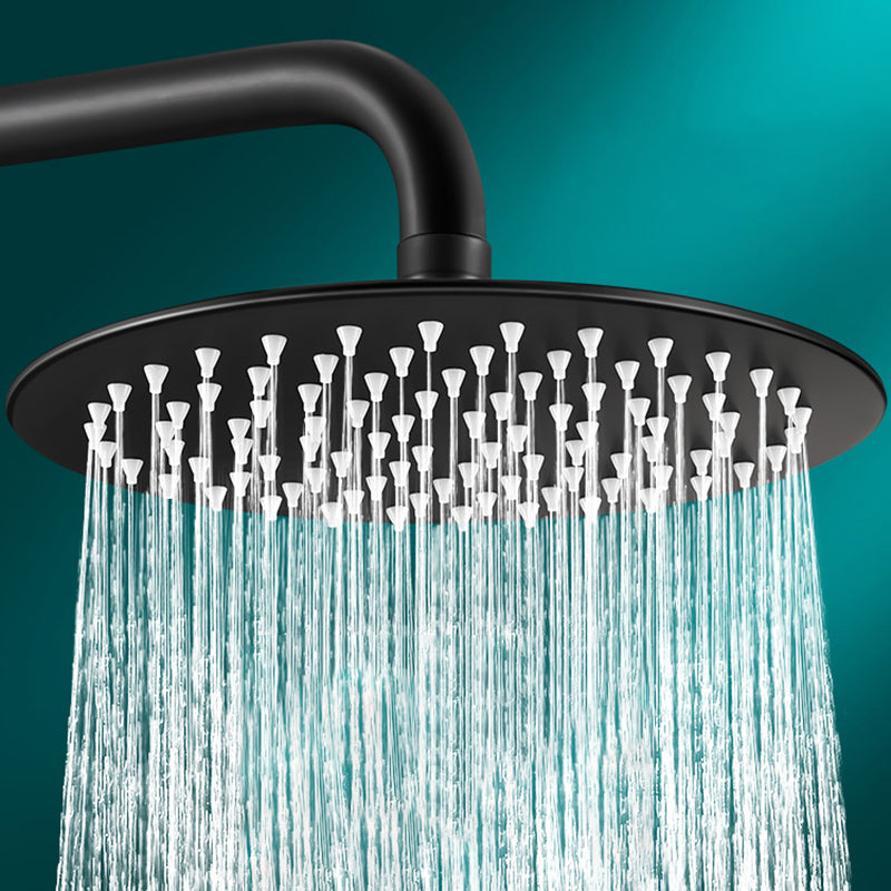 Black round fixed shower head Modern design wall-mounted shower head