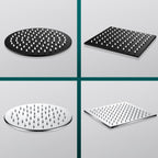 Black round fixed shower head Modern design wall-mounted shower head