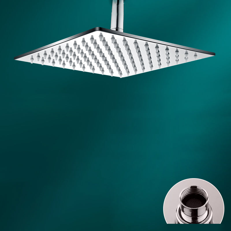 Black round fixed shower head Modern design wall-mounted shower head