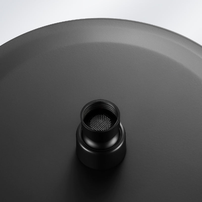 Black round fixed shower head Modern design wall-mounted shower head