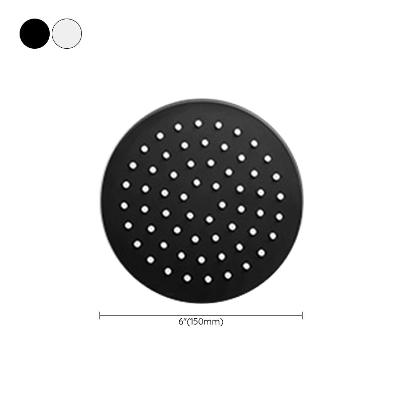 Black round fixed shower head Modern design wall-mounted shower head