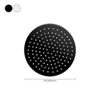Black round fixed shower head Modern design wall-mounted shower head