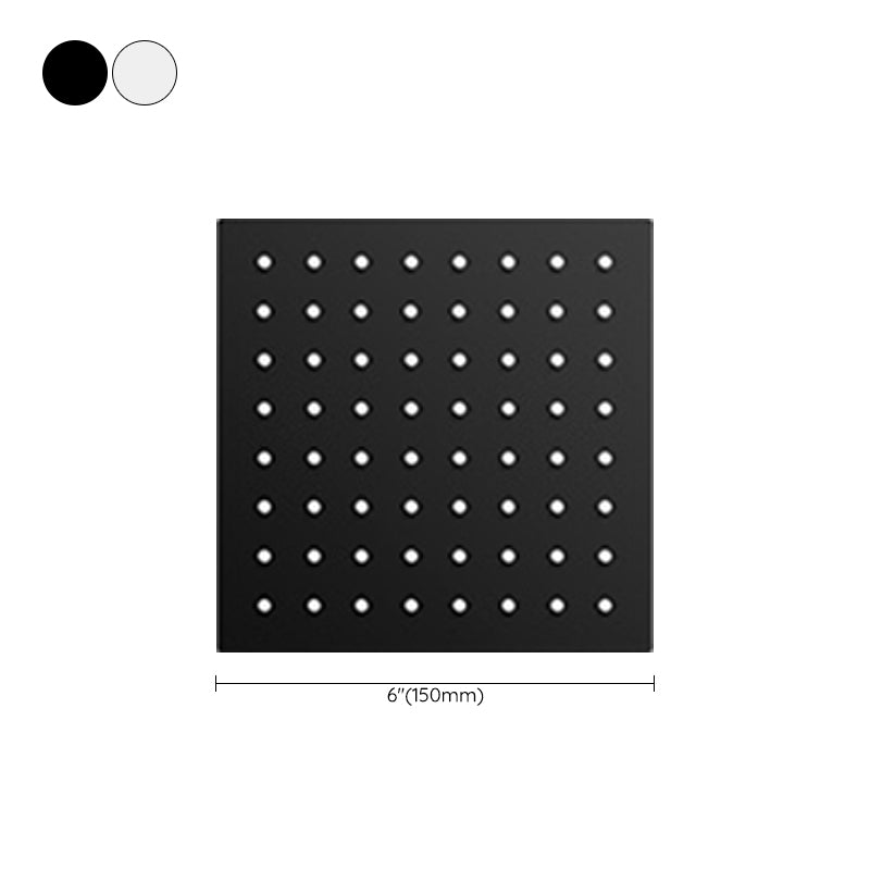 Black round fixed shower head Modern design wall-mounted shower head