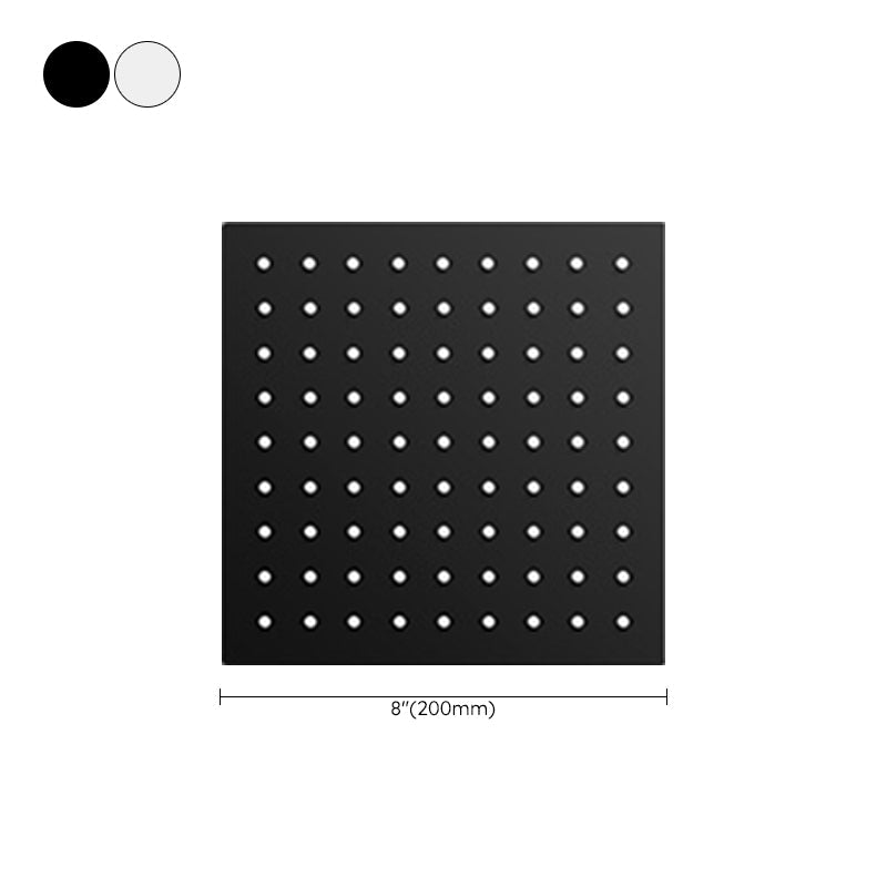 Black round fixed shower head Modern design wall-mounted shower head