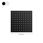 Black round fixed shower head Modern design wall-mounted shower head