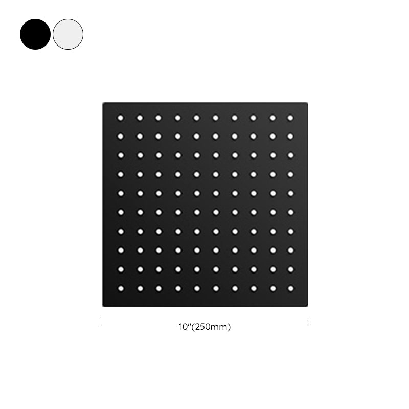 Black round fixed shower head Modern design wall-mounted shower head
