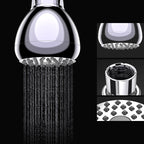 Silver Round Shower Head Standard Spray Pattern Wall Mounted Shower Head