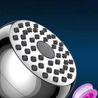 Silver Round Shower Head Standard Spray Pattern Wall Mounted Shower Head