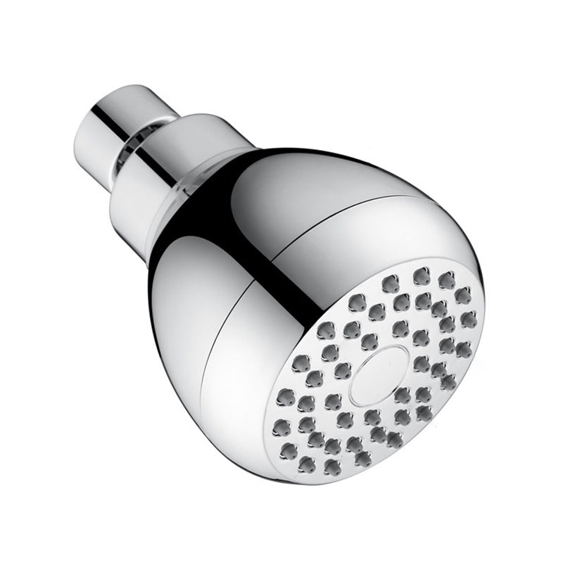 Silver Round Shower Head Standard Spray Pattern Wall Mounted Shower Head