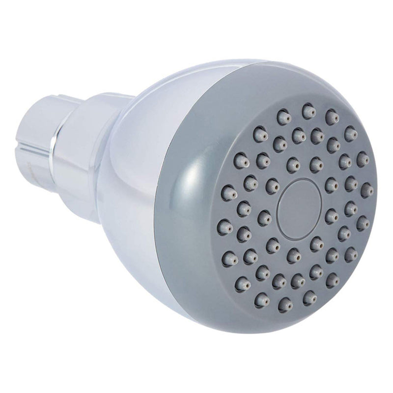 Silver Round Shower Head Standard Spray Pattern Wall Mounted Shower Head