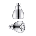 Silver Round Shower Head Standard Spray Pattern Wall Mounted Shower Head
