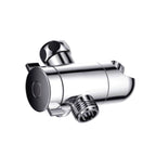 Silver Dual Shower Head Round Rainfall Wall-Mounted Shower Head