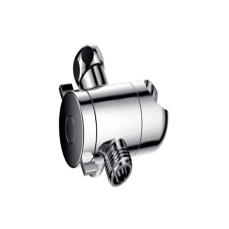Silver Dual Shower Head Round Rainfall Wall-Mounted Shower Head