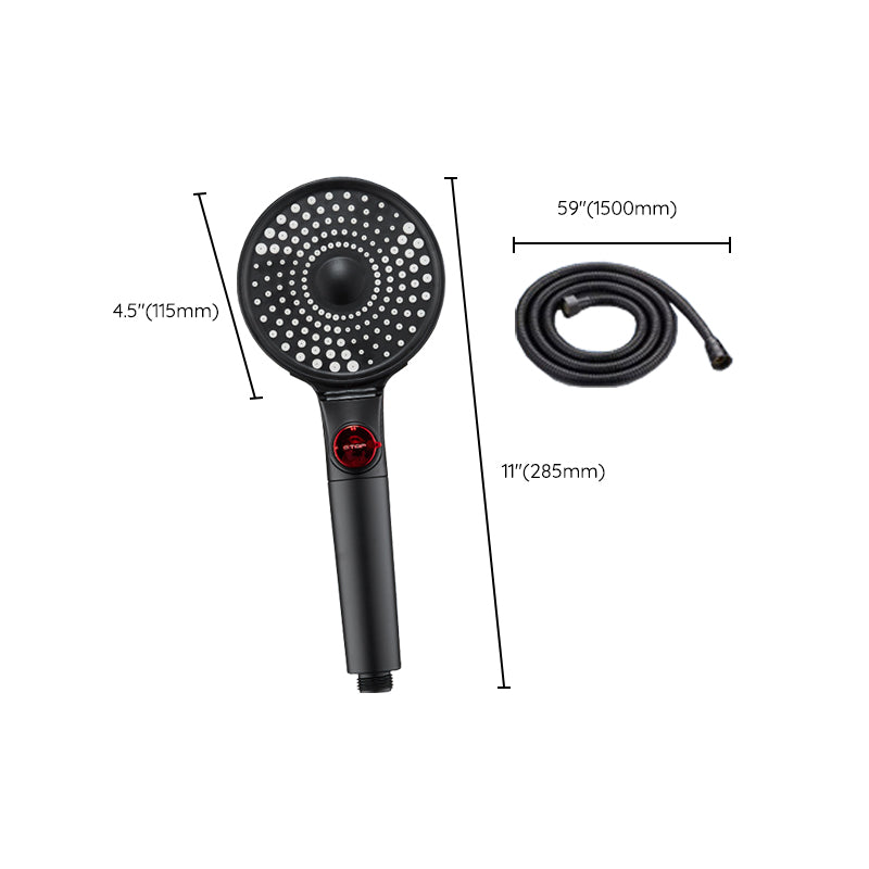Modern Plastic Shower Head Adjustable Water Flow Handheld Shower Head