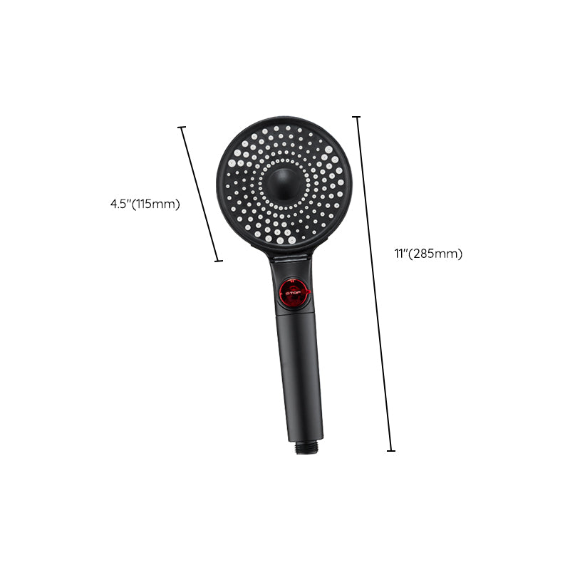 Modern Plastic Shower Head Adjustable Water Flow Handheld Shower Head