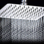 Modern Style Dual Showerhead 9-Spray Silver Wall-Mounted Showerhead