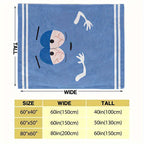 AnimeThrow – Reversible Flannel Blanket for Every Season