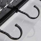 Black / Silver Bathroom Accessories Aluminum Hardware Set Bathroom Shelf
