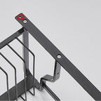 Black / Silver Bathroom Accessories Aluminum Hardware Set Bathroom Shelf