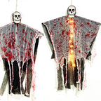 Halloween Hanging Decoration – Blood Red Luminous Skull Ghost