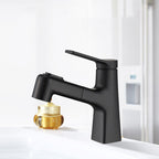 Contemporary Vessel Faucet Metal Single Handle Low Arc Vessel Faucet for the Bathroom