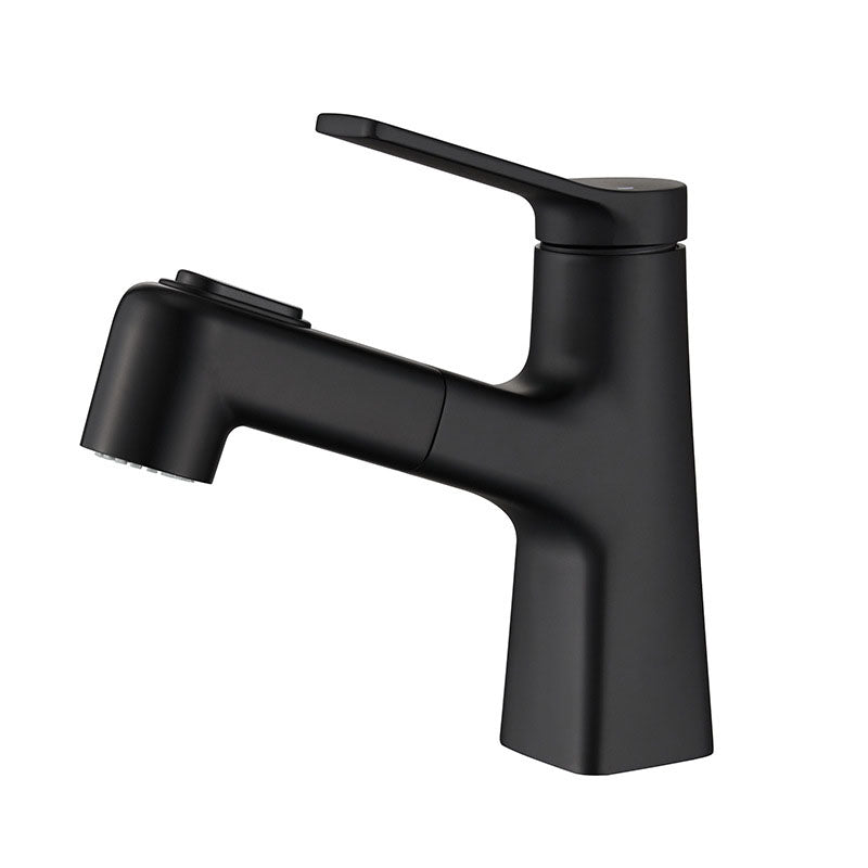 Contemporary Vessel Faucet Metal Single Handle Low Arc Vessel Faucet for the Bathroom