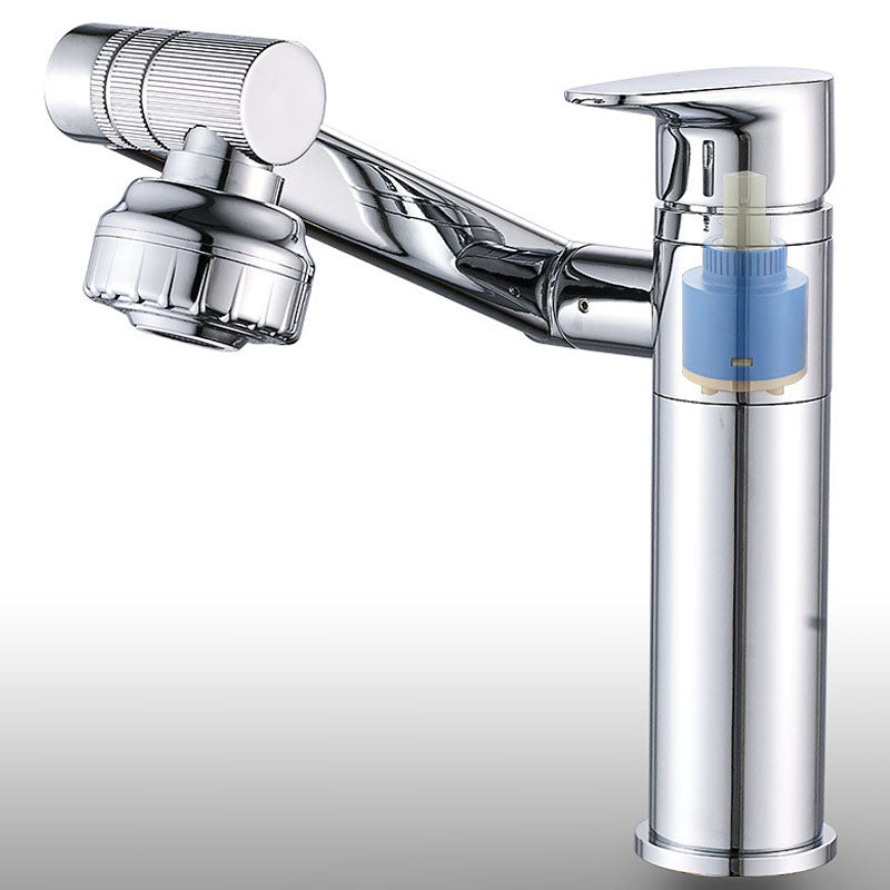 Glam Style Faucet Single Handle Basin Mixer with Waterfall Spout