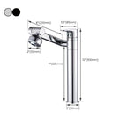 Glam Style Faucet Single Handle Basin Mixer with Waterfall Spout