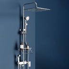 Wall-mounted Rectangular Shower System Stain-resistant Copper Modern Shower System
