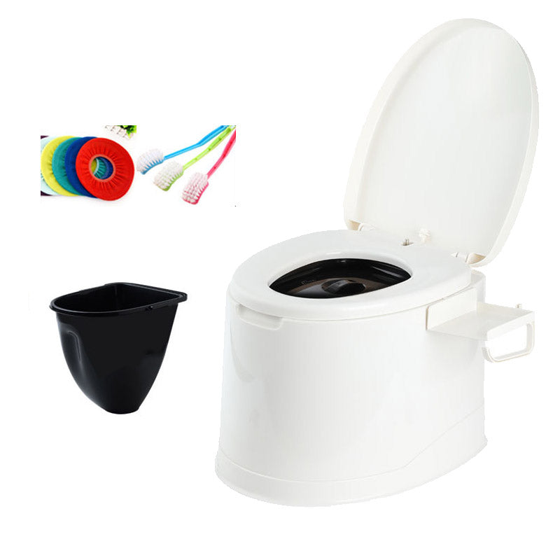 Floor-mounted All-in-One Toilet Contemporary Plastic Flush Toilet