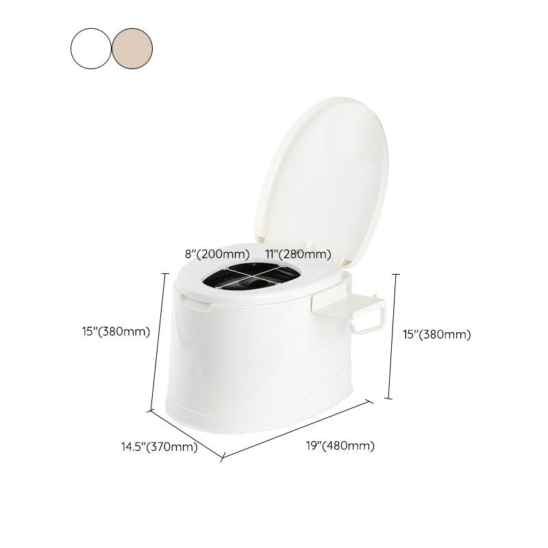 Floor-mounted All-in-One Toilet Contemporary Plastic Flush Toilet