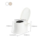Floor-mounted All-in-One Toilet Contemporary Plastic Flush Toilet